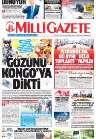 MİLLİ GAZETE Gazete Manşeti