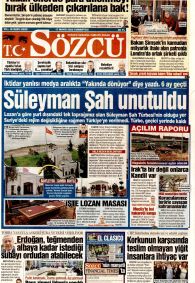 SÖZCÜ Gazete Manşeti