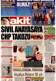 YENİ AKİT Gazete Manşeti