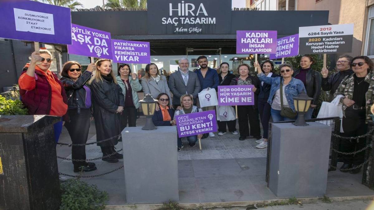Güzelbahçe Kadına Şiddete Hayır Dedi